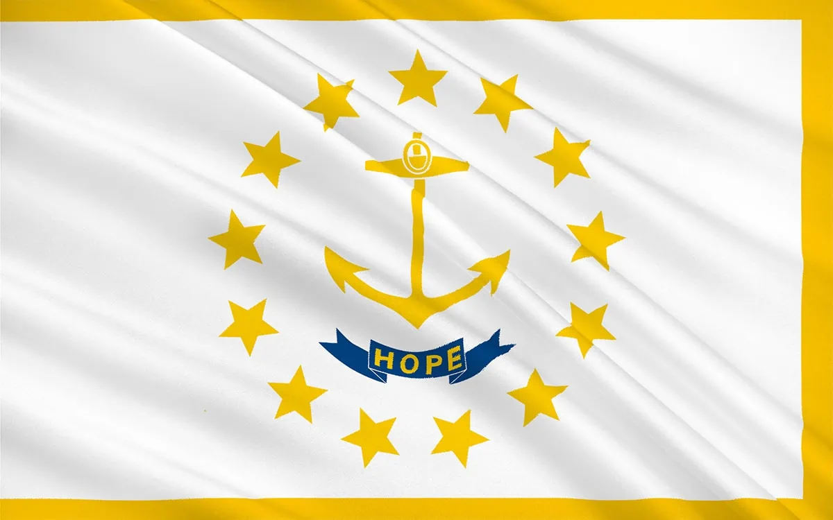 10 States Where Retirees Are Likely to Outlive Their Savings 8 rhode island state flag 1200