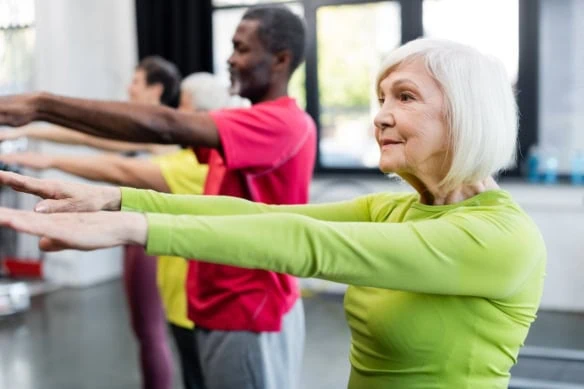 senior exercise yoga