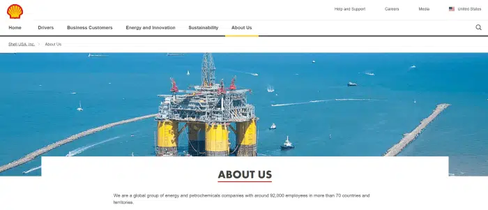 shell homepage