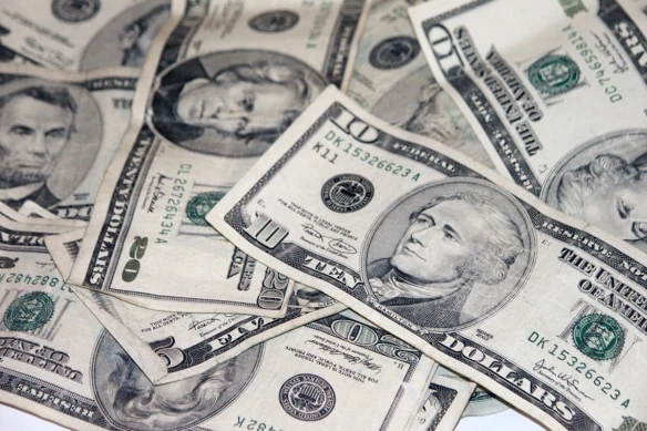 small denomination dollar bills