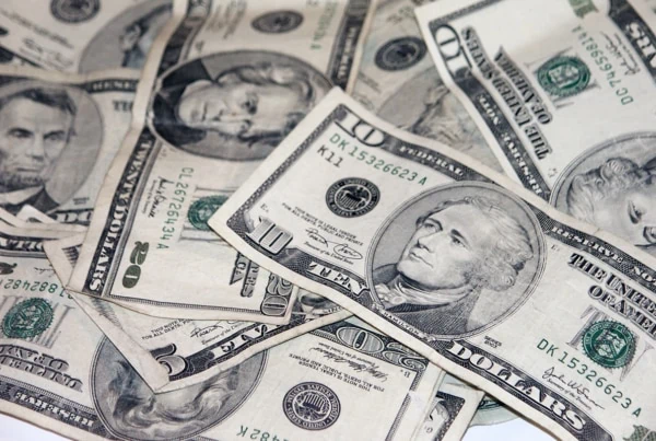 small denomination dollar bills