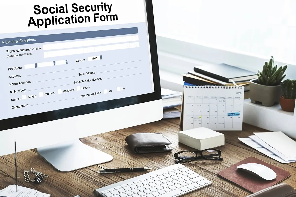 Financial Fables: 18 Social Security Myths to Ignore 14 social security application form computer screen 1200