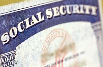 A Social Security card.