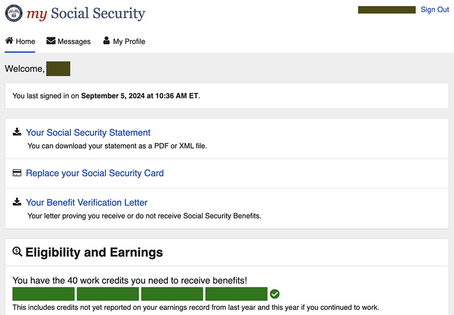 ssa step 11 my social security