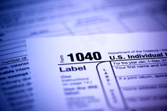 start tax season form 1040 return