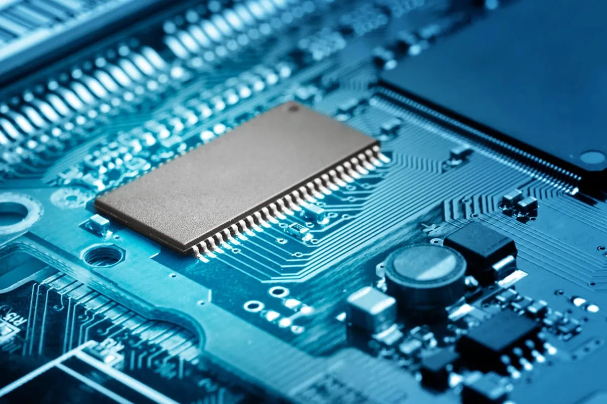 a concept drawing of a semiconductor.