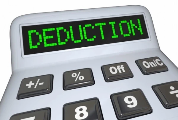 tax deduction calculator screen