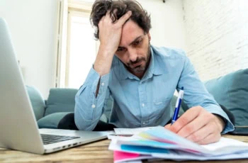 thinking worry laptop bills retirement 1200