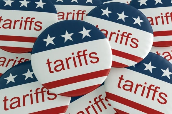 buttons that say tariffs.