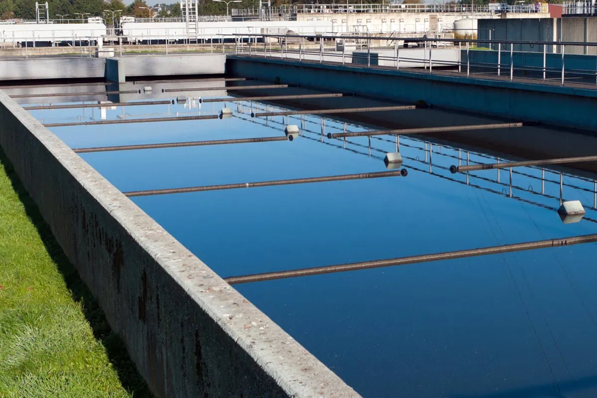 Plug Into Safety + Dividends With These 3 Utility ETFs 2 a wastewater utility treatment basin.