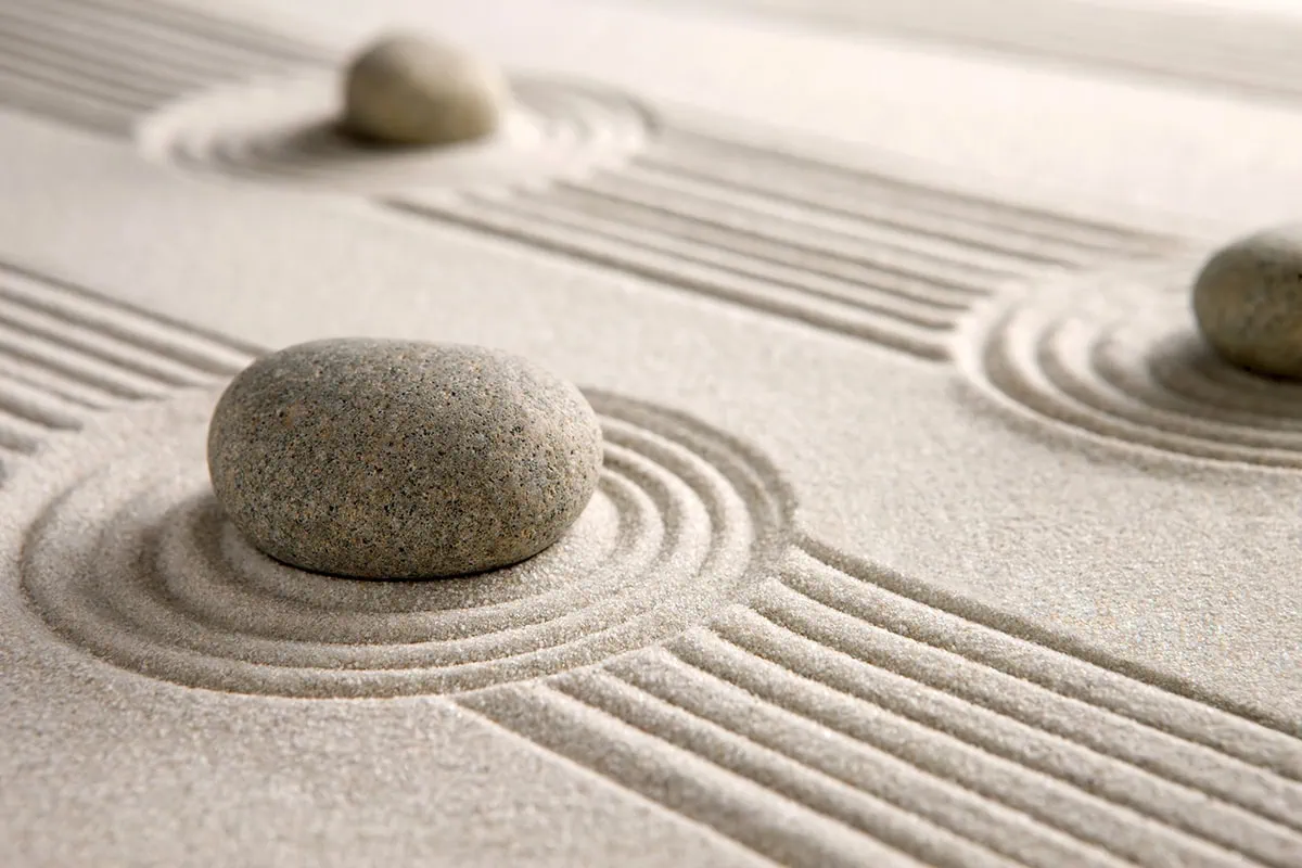 a small zen garden.