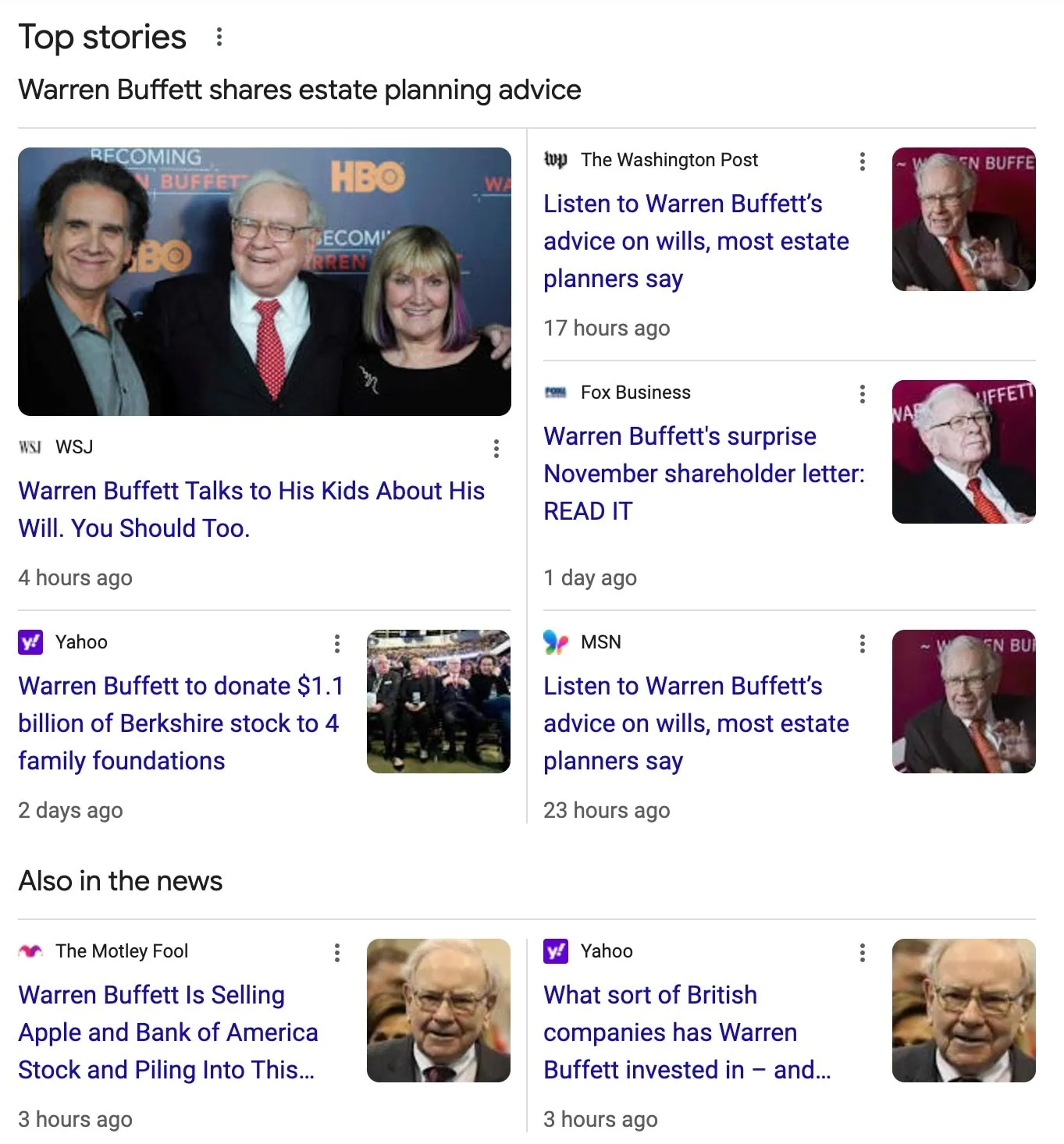 warren buffet headlines